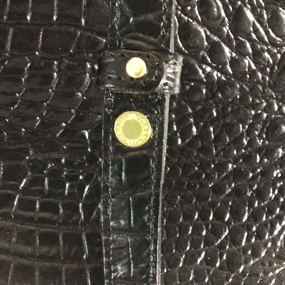 Brahmin Black Leather Large Carry All Travel Tote Bag - Picture 15 of 16